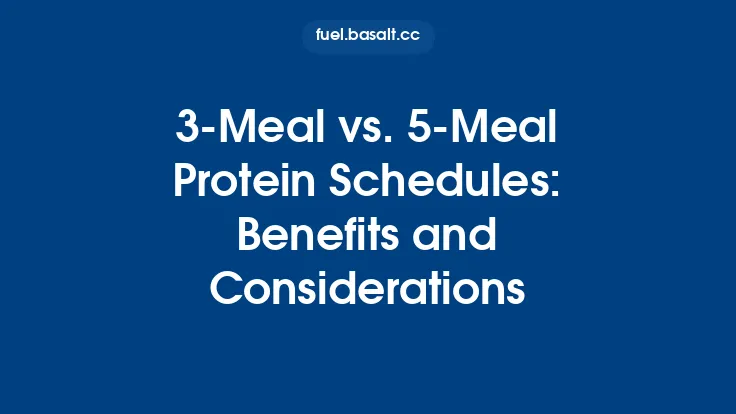 3‑Meal vs. 5‑Meal Protein Schedules: Benefits and Considerations Thumbnail