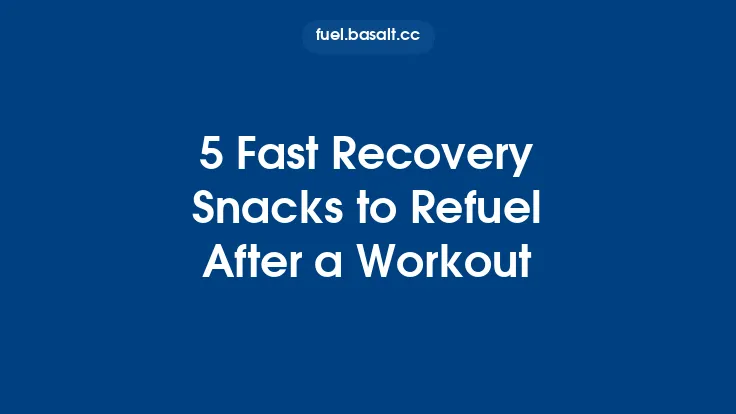 5 Fast Recovery Snacks to Refuel After a Workout Thumbnail