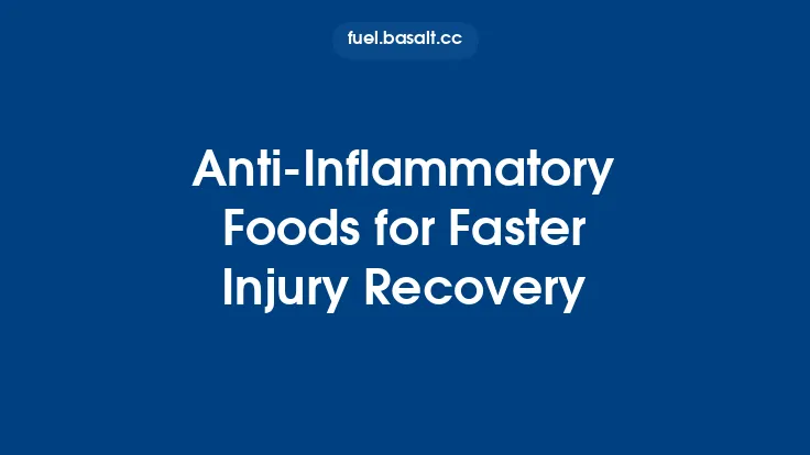 Anti‑Inflammatory Foods for Faster Injury Recovery Thumbnail