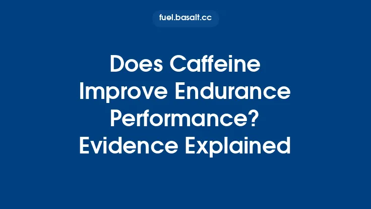 Does Caffeine Improve Endurance Performance? Evidence Explained Thumbnail