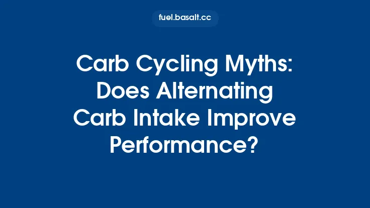 Carb Cycling Myths: Does Alternating Carb Intake Improve Performance? Thumbnail