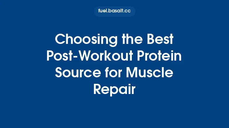 Choosing the Best Post‑Workout Protein Source for Muscle Repair Thumbnail