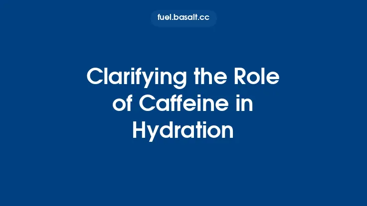 Clarifying the Role of Caffeine in Hydration Thumbnail