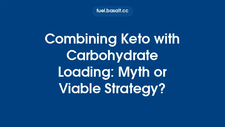 Combining Keto with Carbohydrate Loading: Myth or Viable Strategy? Thumbnail