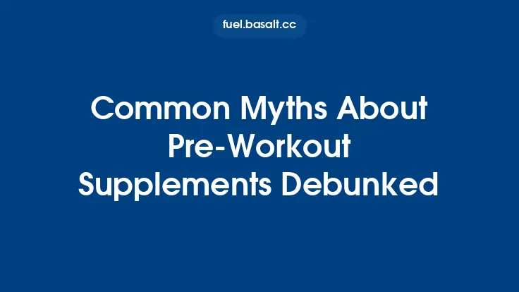 Common Myths About Pre‑Workout Supplements Debunked Thumbnail