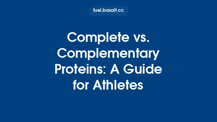 Complete vs. Complementary Proteins: A Guide for Athletes Thumbnail
