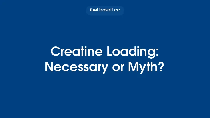 Creatine Loading: Necessary or Myth? Thumbnail
