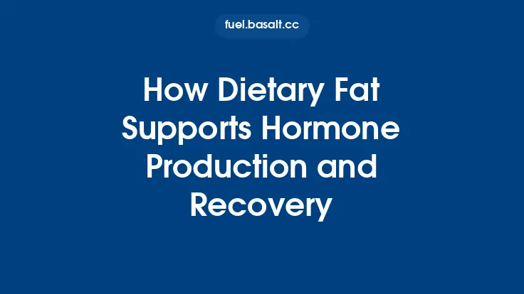 How Dietary Fat Supports Hormone Production and Recovery Thumbnail