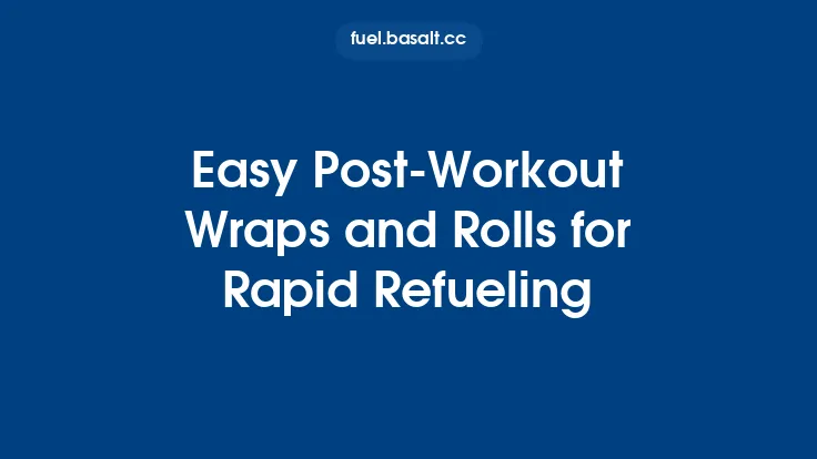 Easy Post‑Workout Wraps and Rolls for Rapid Refueling Thumbnail
