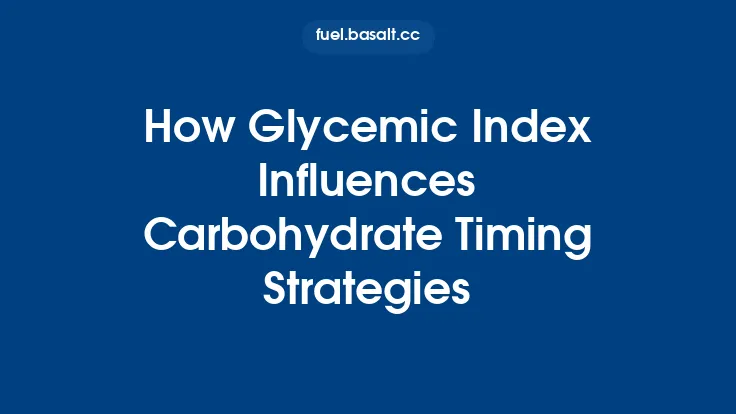 How Glycemic Index Influences Carbohydrate Timing Strategies Thumbnail