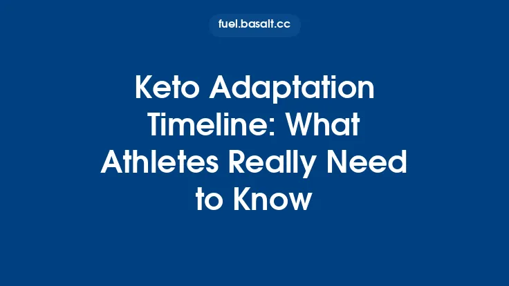 Keto Adaptation Timeline: What Athletes Really Need to Know Thumbnail