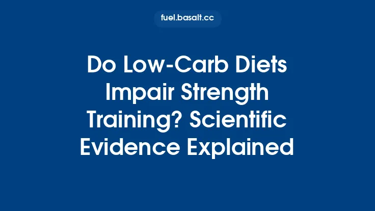 Do Low‑Carb Diets Impair Strength Training? Scientific Evidence Explained Thumbnail