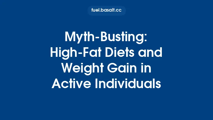 Myth‑Busting: High‑Fat Diets and Weight Gain in Active Individuals Thumbnail
