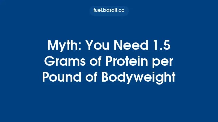 Myth: You Need 1.5 Grams of Protein per Pound of Bodyweight Thumbnail