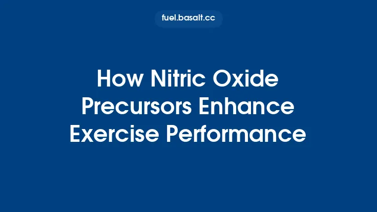 How Nitric Oxide Precursors Enhance Exercise Performance Thumbnail