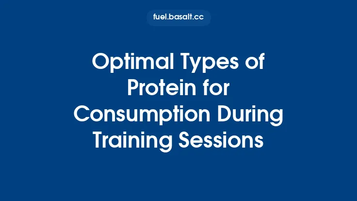 Optimal Types of Protein for Consumption During Training Sessions Thumbnail