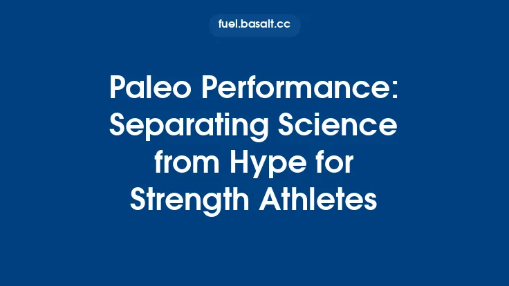 Paleo Performance: Separating Science from Hype for Strength Athletes Thumbnail