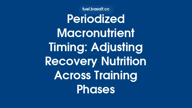 Periodized Macronutrient Timing: Adjusting Recovery Nutrition Across Training Phases Thumbnail