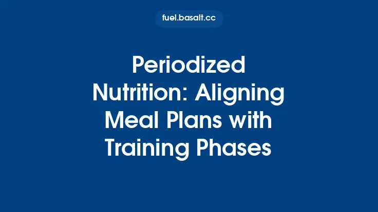 Periodized Nutrition: Aligning Meal Plans with Training Phases Thumbnail