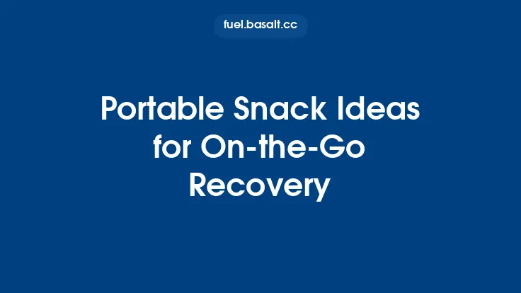 Portable Snack Ideas for On‑the‑Go Recovery Thumbnail