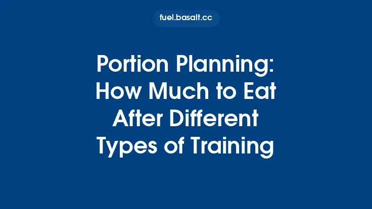 Portion Planning: How Much to Eat After Different Types of Training Thumbnail