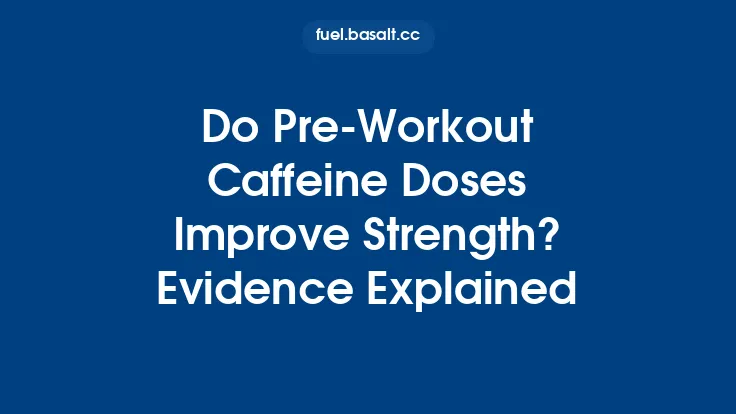 Do Pre‑Workout Caffeine Doses Improve Strength? Evidence Explained Thumbnail
