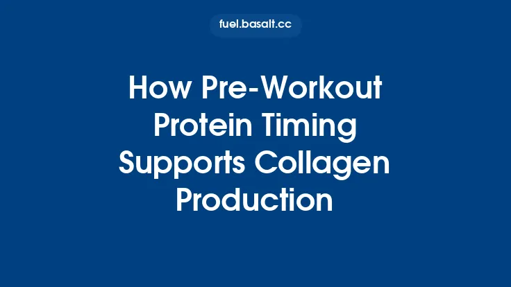 How Pre‑Workout Protein Timing Supports Collagen Production Thumbnail