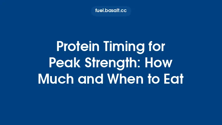 Protein Timing for Peak Strength: How Much and When to Eat Thumbnail