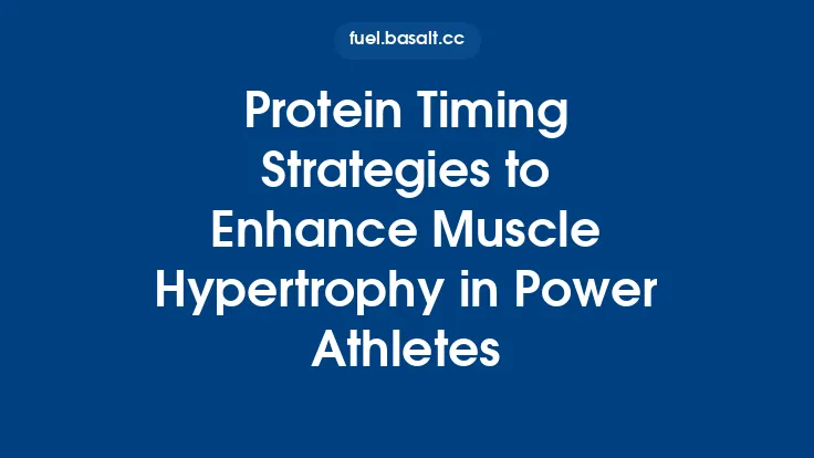 Protein Timing Strategies to Enhance Muscle Hypertrophy in Power Athletes Thumbnail