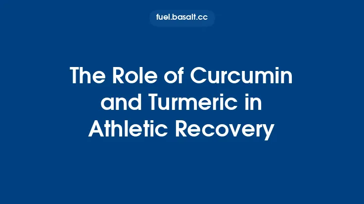 The Role of Curcumin and Turmeric in Athletic Recovery Thumbnail
