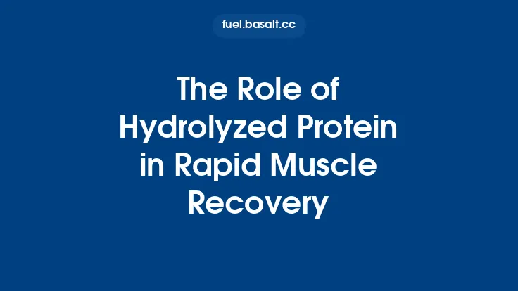 The Role of Hydrolyzed Protein in Rapid Muscle Recovery Thumbnail