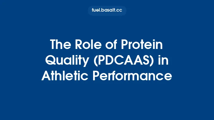 The Role of Protein Quality (PDCAAS) in Athletic Performance Thumbnail