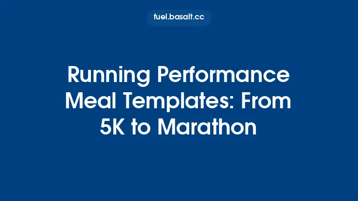 Running Performance Meal Templates: From 5K to Marathon Thumbnail