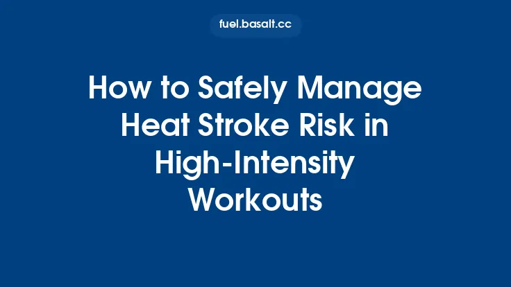 How to Safely Manage Heat Stroke Risk in High‑Intensity Workouts Thumbnail