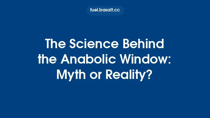 The Science Behind the Anabolic Window: Myth or Reality? Thumbnail