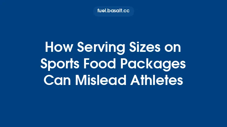How Serving Sizes on Sports Food Packages Can Mislead Athletes Thumbnail