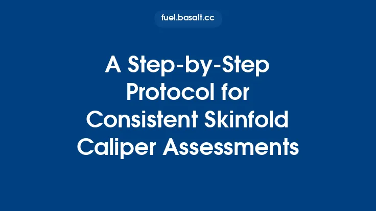 A Step‑by‑Step Protocol for Consistent Skinfold Caliper Assessments Thumbnail