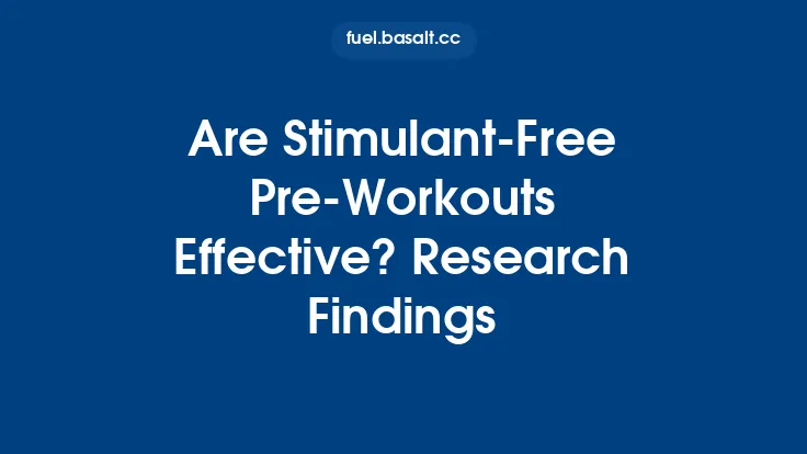 Are Stimulant‑Free Pre‑Workouts Effective? Research Findings Thumbnail