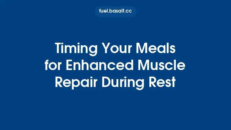 Timing Your Meals for Enhanced Muscle Repair During Rest Thumbnail