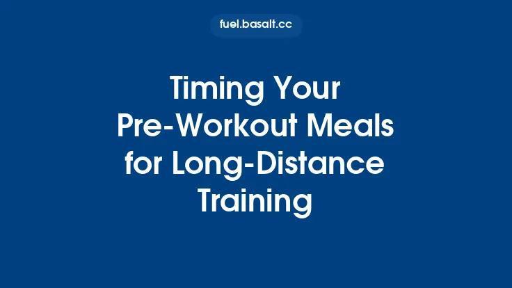 Timing Your Pre‑Workout Meals for Long‑Distance Training Thumbnail