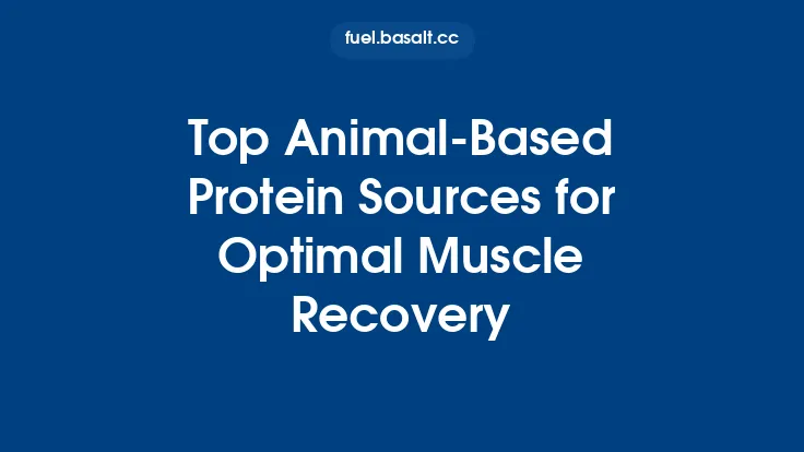 Top Animal-Based Protein Sources for Optimal Muscle Recovery Thumbnail