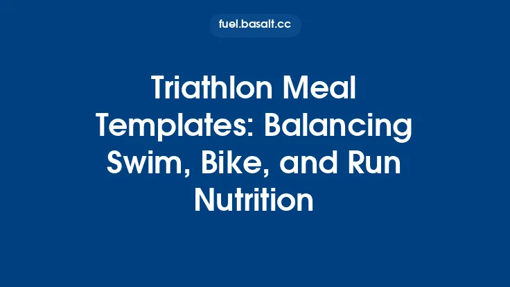 Triathlon Meal Templates: Balancing Swim, Bike, and Run Nutrition Thumbnail