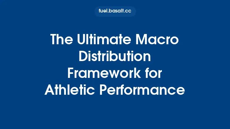 The Ultimate Macro Distribution Framework for Athletic Performance Thumbnail