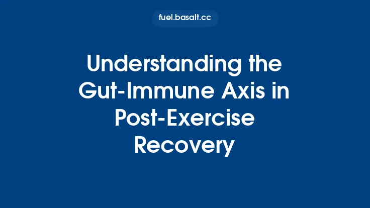 Understanding the Gut‑Immune Axis in Post‑Exercise Recovery Thumbnail